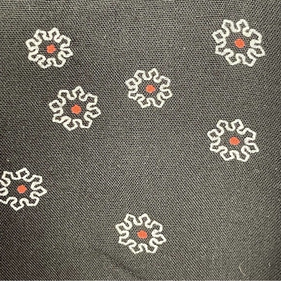 Free People Beck Long Sleeve Swing Dress Floral Black Medium $128 MSRP - Picture 7 of 8